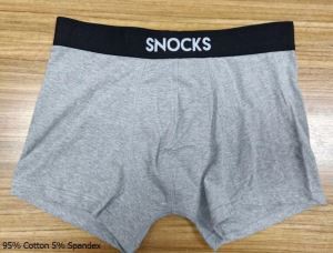 OEM og ODM karla Heather Gray Fabric Boxer Brief