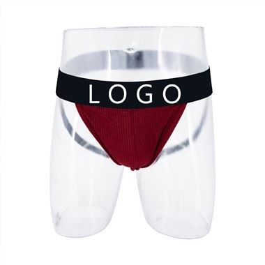 Sérsniðin karlatíska Sexy Ribbed Jocksstraps